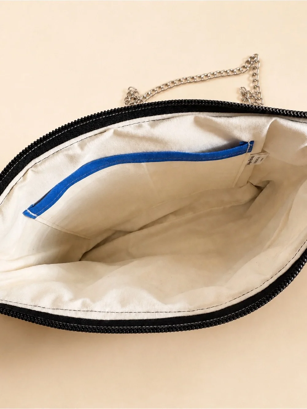 One-of-a-Kind Lace & Floral Denim Crossbody Bag